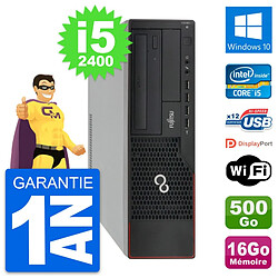 PC Fujitsu Esprimo E910 DT Intel i5-2400 RAM 16Go Disque 500Go Windows 10 Wifi - Occasion