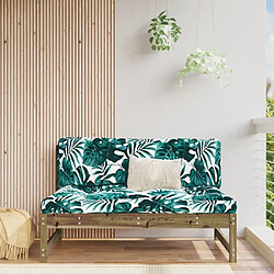 Maison Chic Canapé central de jardin | Canapé Sofa d'extérieur | Fauteuil terrasse 120x80 cm bois de pin imprégné -MN66000