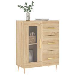 Avis Maison Chic Buffet,Meuble de Rangement,commode pour salon,Cuisine chêne sonoma 69,5x34x90 cm bois d'ingénierie -MN99082