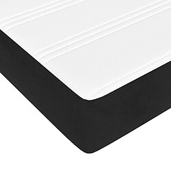 Acheter vidaXL Matelas de lit à ressorts ensachés Noir 120x200x20 cm Velours