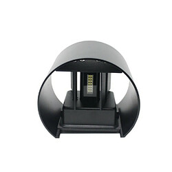 Tradex MURALE NOIRE 28LED 12W IP55 LUMIÈRE FROIDE 6500K LUMIÈRE CHAUDE 3000K UP & DOWN ES44