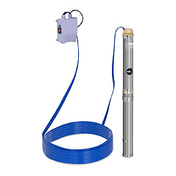 Helloshop26 Pompe immergée pompe de puits submersible refoulement - 3 800 L/h - 370 Watts - acier inoxydable 14_0002965