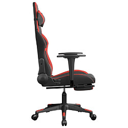 Acheter Maison Chic Chaise de jeu, Chaise gaming avec repose-pied, Fauteuil gamer,Chaise de Bureau Noir et rouge Similicuir -GKD18287