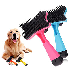 Pet Cat Dog Massage Peigne Toilettage Épilation Perte Brosse Autonettoyante Jaune pas cher