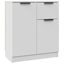 Maison Chic Buffet,Meuble de Rangement,commode pour salon,Cuisine Blanc 60x30x70 cm Bois d'ingénierie -MN63041