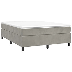 Avis Sommier à lattes,Cadre à lattes de lit pour Adulte Gris clair 140x190 cm Velours -MN63312