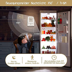 Universal Prise de lumière de nuit LED avec détecteur de mouvement, réglable, réglable et économe en énergie avec télécommande, lumière directionnelle automatique, contrôle du temps, lumière de nuit pour la chambre des enfants, chambre à coucher, couloir, (blanc) pas cher