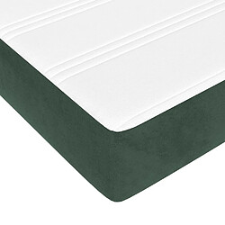 Acheter vidaXL Matelas de lit à ressorts ensachés Vert foncé 160x200x20 cm