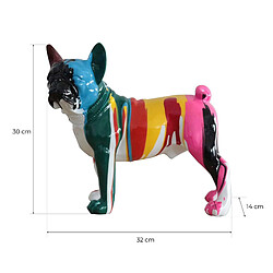 Acheter Statuette Silhouette Décorative Boston Terrier Taille XS Kuatéh Alaine en Polyrésine 32x14x30 cm Multicolore