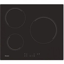 Plaque de Cuisson - Vitroceramique CANDY CH63CT - - 5500W - 3 foyers - Noir 