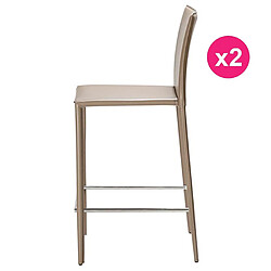 Lot de 2 Chaises Plan de Travail Sable KosyForm