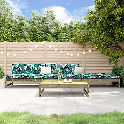 vidaXL Salon de jardin 4 pcs bois de pin imprégné