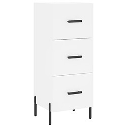 Maison Chic Buffet,Meuble de Rangement,commode pour salon,Cuisine blanc 34,5x34x90 cm bois d'ingénierie -MN29256