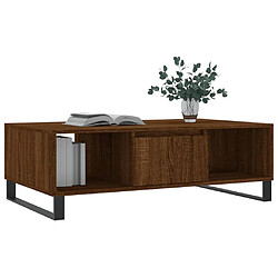 Avis Maison Chic Table basse,Table Console Table d'appoint, Table pour salon chêne marron 104x60x35 cm bois d'ingénierie -MN92057