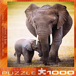 Acheter Eurographics AlAphant et bAbA Puzzle 1000 piAces