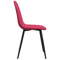 Acheter vidaXL Chaises à manger lot de 4 Rouge bordeaux Velours