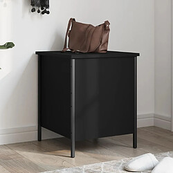 Maison Chic Banc de rangement | Meuble de rangement d'Entrée | Coffres d'Intérieur noir 40x42,5x50 cm bois d'ingénierie -MN59247