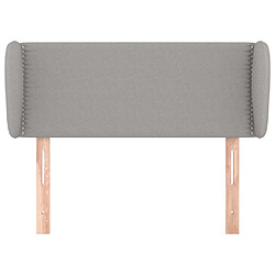 Avis Maison Chic Tête de lit scandinave avec oreilles,meuble de chambre Gris clair 83x23x78/88 cm Tissu -MN78719