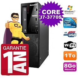 PC Lenovo Thinkcentre Edge 72 SFF Core i7 3770S 3.1GHz 8Go 1To Graveur WIFI W7 · Occasion 