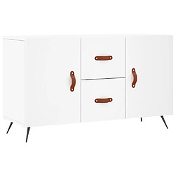 Maison Chic Buffet,Meuble de Rangement,commode pour salon,Cuisine blanc 100x36x60 cm bois d'ingénierie -MN56807