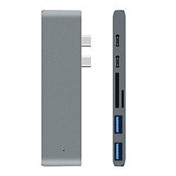 Avis Universal C USB 3.1 à USB C HDMI Adapter 7 dans 1 Hub Splitter pour Apple Notebook (gris)