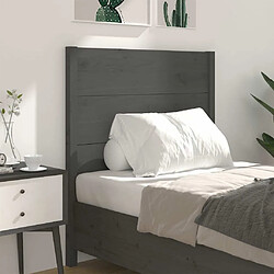 Avis Maison Chic Tête de lit scandinave pour lit adulte,Meuble de chambre Gris 81x4x100 cm Bois massif de pin -MN79192