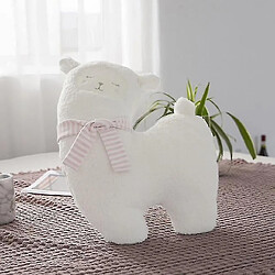 Universal Poupée d'alpaga de couple mignon de 43 cm remplie d'oreiller de mouton chaud sur le lit en peluche | Oreiller en peluche