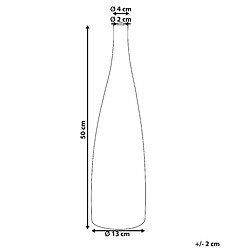 Avis Beliani Vase à fleurs SABADELL fait à la main Céramique 50 cm Orange