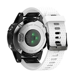 Wewoo Bracelet pour montre connectée Dragonne rapide en silicone amovible Fenix 5S 20mm Blanc