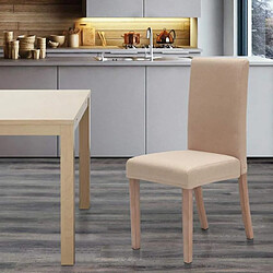 Ahd Amazing Home Design Chaise rembourrée style henriksdal pour cuisine salle à manger Comfort, Couleur: Shabby Beige