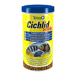 Aliment complet spécial cichlidés Tetra cichild sticks 1 litre.