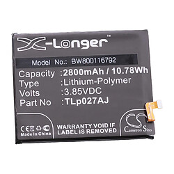 vhbw Li-Polymère batterie 2800mAh (3.85V) pour téléphone portable mobil smartphone comme Alcatel TLp027AJ 