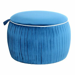 Paris Prix Pouf & Coffre de Rangement Adorée 63cm Bleu