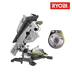 Pack RYOBI scie sur table et onglet électrique 1800W 254mm RTMS1800-G - lame carbure pour scies à coupe d'onglet 254mm SB254T48A1 