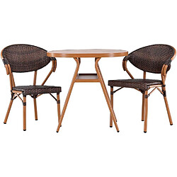 Venture Home Ensemble table et 2 chaises Abrantes.