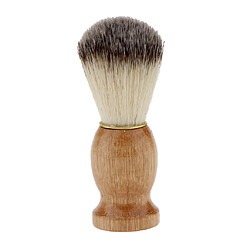 Vintage Blaireau de Rasage Dense et Doux Brosse à Raser à Manche en Bois pour Hommes Barbiers pas cher