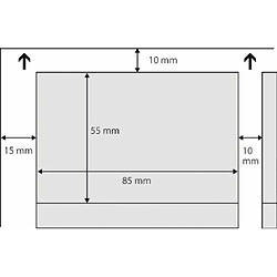 Sigel LP800 Lot de 100 Cartes de visite, 3C, 8,5 x 5,5 cm, 250 g