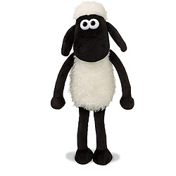 Universal Agneau Sean 611738 pouces peluche mignon jouet, noir et blanc, 8 pouces, pour adultes et enfants(blanche)