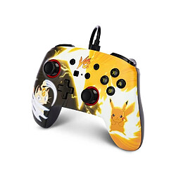 Power A Manette filaire SWITCH Pokémon Pikachu contre MEOWTH Officielle Nintendo avec Câble USB détachable