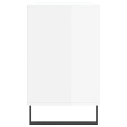 Maison Chic Armoire à chaussure,Meuble à Chaussures Blanc brillant 102x36x60 cm Bois ingénierie -MN22040 pas cher