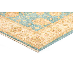 Avis Vidal Tapis de laine 201x150 turquoise Kaizar