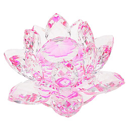 cristal lotus fleur artisanat presse-papiers verre lotus modèle rose