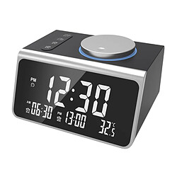 Double Alarme Horloges Radio-En Semaine/Week-End Mode, 0-100% Gradateur, Double USB Ports de Charge, 7 Réveiller Sons, , FM Radio avec le Sommeil