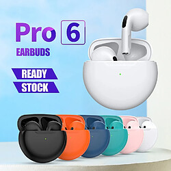 GUPBOO TWS Pro6 véritable casque sans fil écouteurs Bluetooth casque pour Andorid/IOS/ordinateur portable Macaron casque PRO 4 fone de ouvido sem fio 