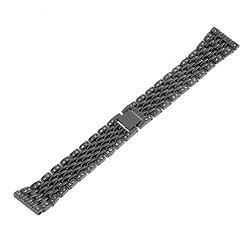 Wewoo Bracelet pour montre connectée en métal Samsung Gear S3 noir