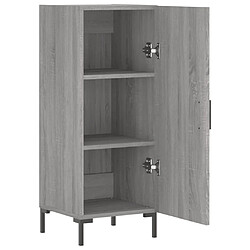 Maison Chic Buffet,Meuble de Rangement,commode pour salon,Cuisine Sonoma gris 34,5x34x90 cm Bois d'ingénierie -MN61886 pas cher