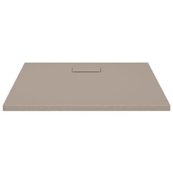 Avis vidaXL Receveur de douche SMC Marron 90x80 cm