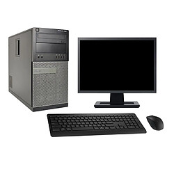 PC Tour Dell 7020 Ecran 22" Intel i7-4770 RAM 16Go Disque 1To Windows 10 Wifi - Occasion