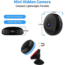 Mini caméra 1080P HD Mini caméra espion caméra cachée Surveillance de sécurité à domicile caméra WiFi sans fil