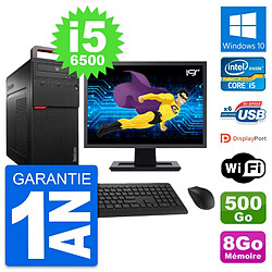 PC Tour Lenovo M700 Ecran 19" Intel i5-6500 RAM 8Go Disque 500Go Windows 10 Wifi · Occasion 